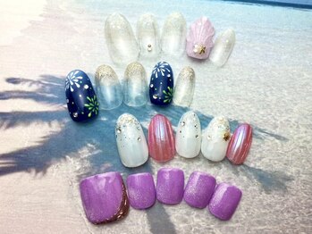 フェリーチェスト(felichest)の写真/初回オフ無料&ウォーターケア込!平日16時迄のご来店でお得価格も◎華やかなアートが可愛い限定メニュー登場