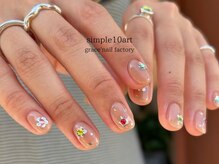 グレースネイルファクトリー(grace'nail factory)/シンプル自由art