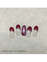 セレクトネイル ココ 秦野店(SELECT NAIL COCO)/メタルなバラ