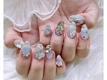 アリーズ(Allies)/チークネイル 水色 埋めつくし