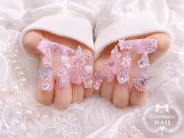 【スカルプ長さだしネイル】