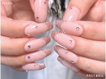 ファストネイル イオンモール堺北花田店(FAST NAIL)/ワンホン×ラメフレンチネイル