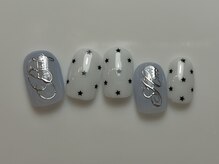 アイ ネイルズ 天神店(I nails)/星*レタリング　￥7000