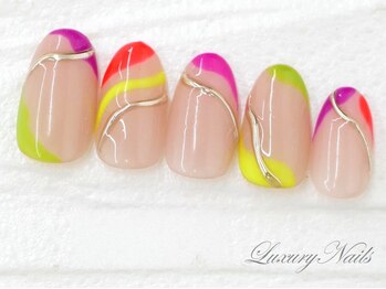 ラグジュアリーネイルズ アカバネ(Luxury Nails Akabane)/カラフル*ニュアンスアート