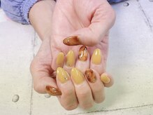 ネイル ビューティーマジック 葛西本店/べっ甲デザインネイル