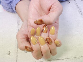 ネイル ビューティーマジック 葛西本店/べっ甲デザインネイル