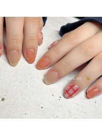 チェックネイル