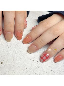 フルール(fleur)/チェックネイル