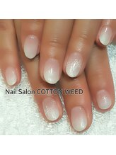 ネイルサロン コットンウィード(Nail Salon COTTON WEED)/白グラデーション