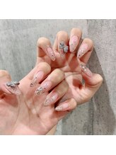 アンダーバーホワイトプラス 南海難波店(_WHITE+)/キラキラネイル