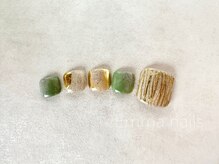 エマ ネイルズ(Emma Nails)/フット☆ニュアンスミラーアート