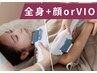 【都度払いで安心】レディース全身+顔orVIO脱毛￥19,800→￥18,900