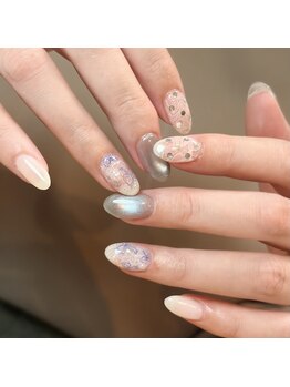 ミヤビネイル(Miyavi nail)の写真/シンプルネイルに飽きてしまったこだわりたいという方におすすめ★持ち込みデザインOK♪フィルイン対応可◎