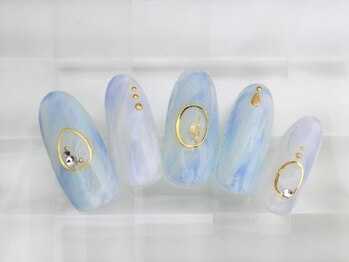 ネイルサロン あかねいろ/春夏 ニュアンス ワイヤー