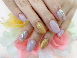 [中村]春パープルネイル