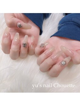 ユーズネイル シュエット(yu’s nail Chouette)/ワンカラー×パーツネイル