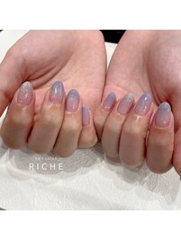 紫陽花カラーグラデネイル！