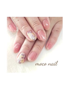モコネイル(moco nail)/☆ワンカラー2本アート☆
