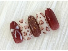 ディーネイル 池袋(D-nail)/【稗田】レオパードネイル