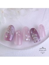 ピオニーネイル(peony nail)/3月新作　夜桜