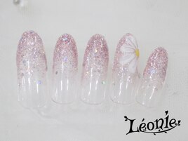 ラメ×フラワー