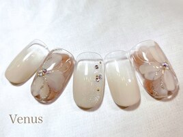 ニュアンスフラワーネイル