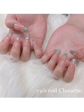 ユーズネイル シュエット(yu’s nail Chouette)/キラキラフレンチネイル