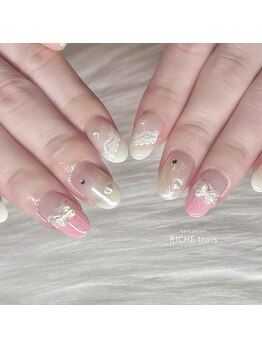 ガーリーニットネイル