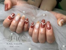 ユーネイル(YW nail)/フルアート＋パーツ