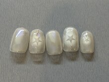アイ ネイルズ 天神店(I nails)/ホワイトチーク　￥7000
