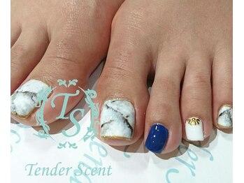 テンダーセント(Tender Scent)/大理石ネイル