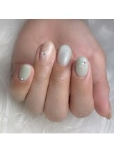 モモ(Momo)/水彩フラワー×マグネット