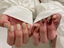 ニュアンスネイル秋ネイル