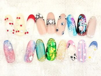 ネイルエイム(Nail eim)/春★パウダー★フレンチ★ミラー