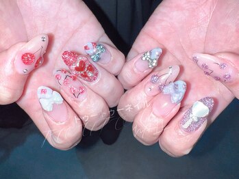 トゥートゥー(TOUTOU)/チェリーx赤x青xハートxリボン