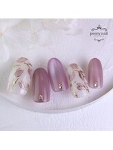 ピオニーネイル(peony nail)/3月新作　ミラーチューリップ