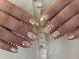 ニュアンスネイル ゴールド