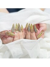 アン ジョーヌドラゴ/【ロングネイル】パイソンネイル