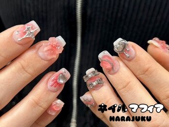 ネイルマフィア 原宿(NAIL MAFIA)/ワンホン/韓国/チークネイル
