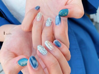 アイネイルズ 吉祥寺店(I nails)/ブルーニュアンス