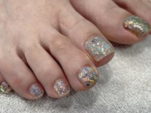 オン(On)/ミックスラメ☆フットネイル