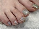 ミックスラメ☆フットネイル