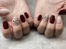 ネイルサロンファストネイルプラス 新宿店(FAST NAIL PLUS)/2024秋ネイル【ストーンネイル】