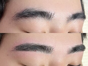 NuibyAMUE恵比寿 まつげパーマ/＆healthy/パリジェンヌ/バインドロック/眉毛/マツエクの写真/【メンズ多数】 薄眉から濃眉など眉悩みを解消し、自然でやり過ぎない眉デザインが人気◎ご夫婦で来店も♪