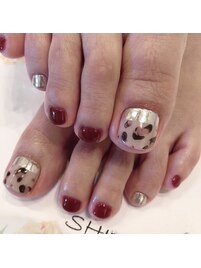 秋フットネイル