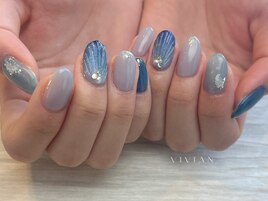 ブルーシェルネイル