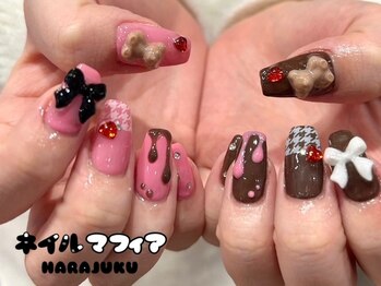 ネイルマフィア 原宿(NAIL MAFIA)/バレンタイン/チョコネイル/原宿
