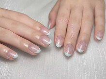 キヒ 秋葉原店(Kihi)/夏ネイル/水色フレンチネイル