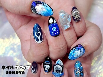ネイルマフィア 渋谷(NAIL MAFIA)/痛ネイル/手書きアート/渋谷