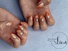 ネイルルーム リアン(NailRoom Lien)/オレンジネイル